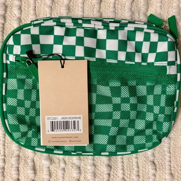 CALPAK Green Checkered Tech Organizer - Picture 3 of 7